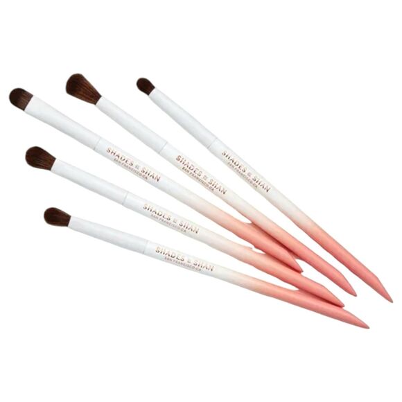 Shades by Shan Brush Set Collection 5 Piece Cosmetic Makeup - Picture 4 of 7